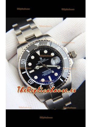 Rolex Submariner Reloj Réplica Japonés Acero 904L Dial Degradado