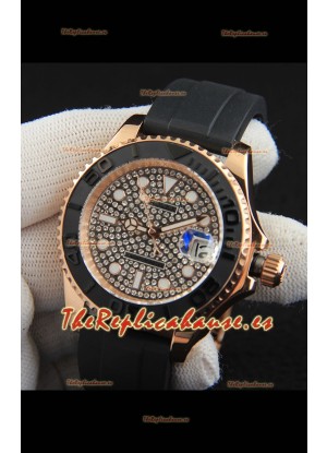 Rolex Yachtmaster Oro Everose Japonés Reloj Réplica- 40MM