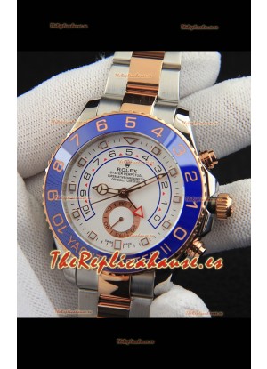 Rolex Yachtmater II Movimiento Japonés Reloj Réplica44M Dos Tonos Rose Gold