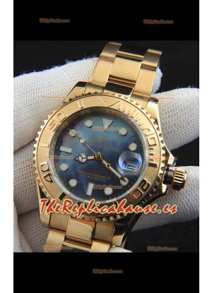 Rolex Yachtmaster Reloj Movimiento Japonés en Caja de Oro - Dial Perla 37MM