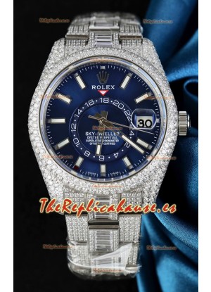Reloj Rolex Sky-Dweller REF #m336934 con Dial Azul en Caja de Acero Inoxidable 904L - Reloj Super Clone