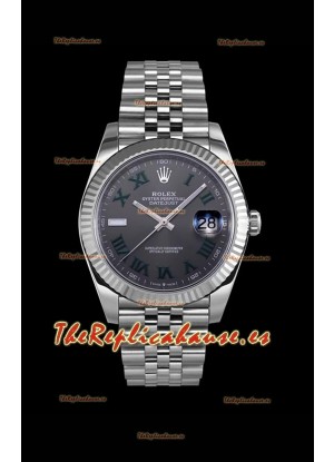 Rolex Datejust Wimbledon Reloj Movimiento Suizo Cal.3235 - Acero 904L 41MM