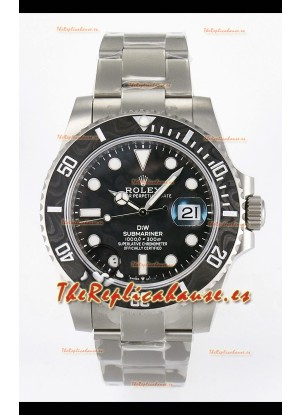 Rolex Submariner DiW, Caja de Acero con Acabado Arenado y Bisel de Fibra de Carbono, Dial Negro.
