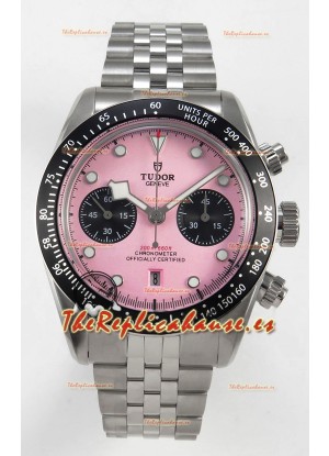 Tudor Super Clone Black Bay Reloj Cronógrafo en Dial Rosado