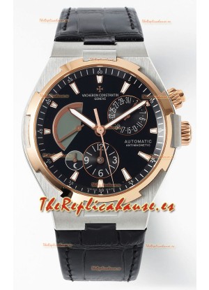 Vacheron Constantin Power Reserve Dial Negro Two Tone Dial Negro Reloj Réplica Suizo
