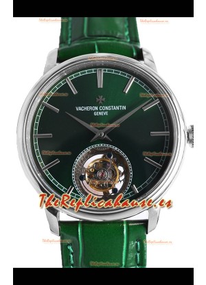 Vacheron Constantin Traditionelle Swiss Tourbillon Caja Acero Reloj Réplica Espejo 1:1 