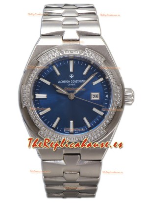 Vacheron Constantin Overseas Caja Acero Dial Azul 35MM Reloj Réplica Suiza 