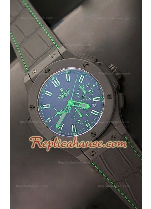 Hublot Big Bang Caja de Cerámica, Acabado Mate y Marcas Verdes