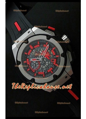 Hublot Keng Power Manchester United Reloj Suizo de Acero Pulido