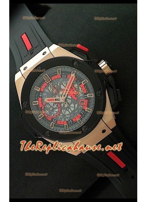 Hublot Keng Power Manchester United Reloj Suizo en Oro Rosa