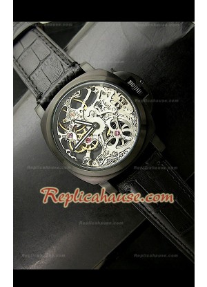 Panerai Lumenor Skeleton Reloj Suizo de PVD