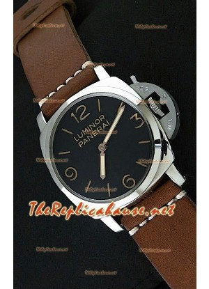 Panerai Lumenor Reloj Suizo - 47MM en Correa Marrón