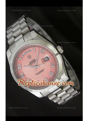 Rolex DayDate Reproducción Reloj Suizo con Esfera Champagne