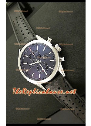 Tag Heuer SLR 300 Reloj Japonés con Esfera de color Negro - Correa de Piel