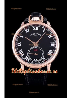 Chopard Louis-Ulysse The Tribute Reloj Suizo de Oro Rosado con Dial Negro