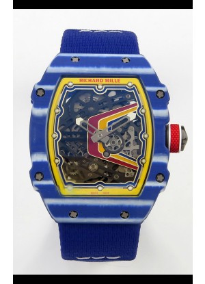 Richard Mille RM67-02 Azul NTPT 37 Gramos Movimiento clon CRMA7