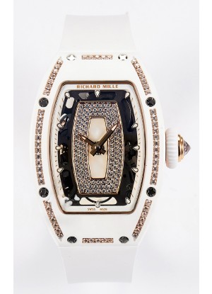 Reloj Richard Mille RM007 automático de cerámica blanca Superclon