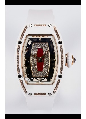 Reloj Richard Mille RM007 automático de cerámica blanca Superclon