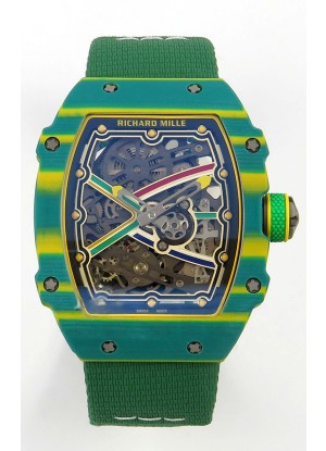 Richard Mille RM67-02 Verde NTPT 37 Gramos Movimiento clon CRMA7