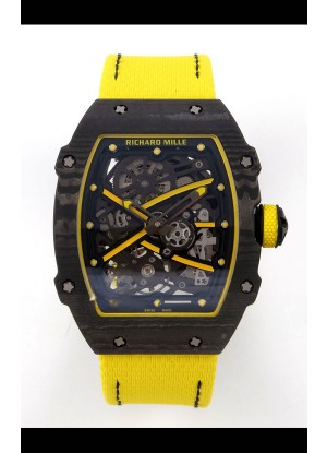 Richard Mille RM67-02 Negro NTPT Correa de Velcro Movimiento clon CRMA7