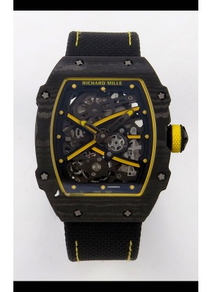 Richard Mille RM67-02 Negro NTPT Correa de Velcro Movimiento clon CRMA7