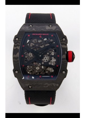 Richard Mille RM67-02 Negro NTPT Correa de Velcro Movimiento clon CRMA7