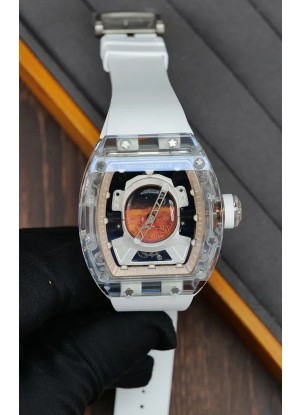 Reloj Richard Mille RM52-05 Pharrell Williams con caja de zafiros auténticos, réplica exacta de un reloj de pulsera