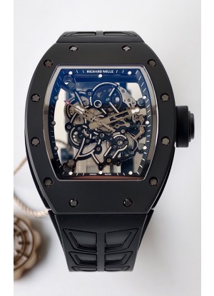 Reloj Richard Mille RM055 MVMNT con volante de inercia variable de cerámica negra con bisel interior negro, superclon