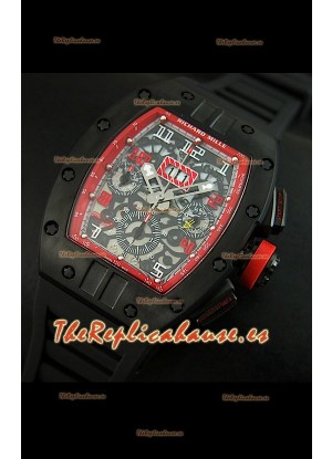 Richard Mille RM011 Edición Filipe Massa  Carcasa de PVD Réplica Suiza