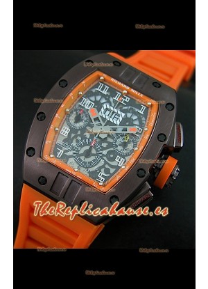 Richard Mille RM011 Edición Filipe Massa  Carcasa de PVD Réplica Suiza