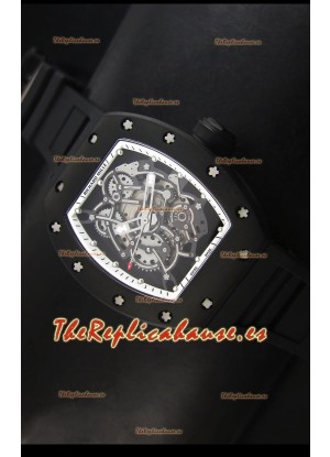 Richard Mille RM055 Bubba Watson Reloj Réplica Suizo Indicadores en Blanco