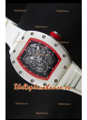 Richard Mille RM055 Bubba Watson Reloj Réplica Suizo en Blanco