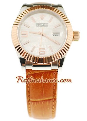 Rolex Datejust Leather Reloj Réplica - 40MM
