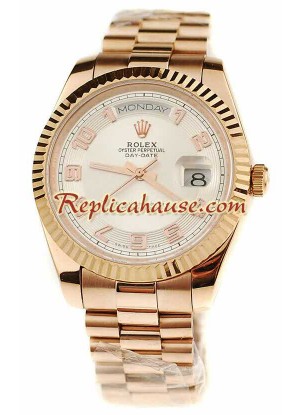 Rolex Réplica Day Date Oro Rosa Reloj Suizo
