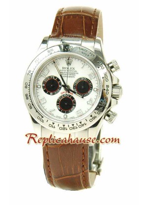 Rolex Réplica Daytona Cuero Suizo Reloj