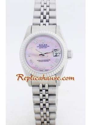 Rolex Réplica Datejust - Silver- Dama -