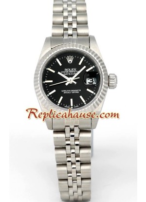 Rolex Réplica Datejust - Silver - Dama -