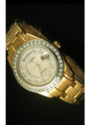 Rolex Day Date Reloj Suizo Caja en Oro Amarillo