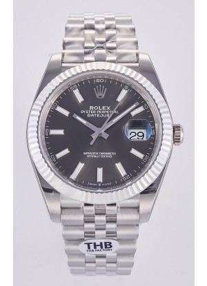 Reloj Datejust Superclon 126334 con esfera gris, 41 mm, MVMNT con volante de inercia variable 3235
