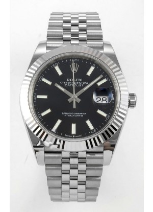 Reloj Datejust Superclon 126334 con esfera negra, 41 mm, MVMNT con volante de inercia variable 3235