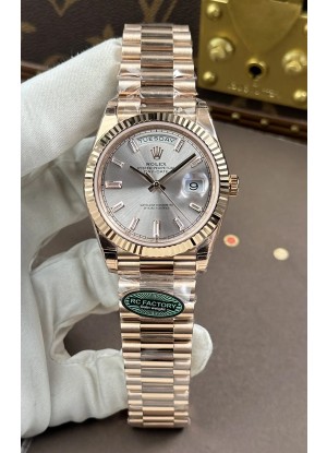 Reloj Rolex Day Date 228236 de oro rosa, acero, esfera de cristal, superclon