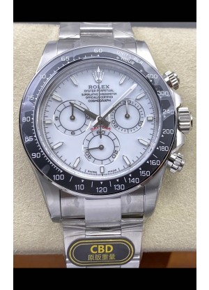 Reloj Rolex Daytona 126502 con esfera de esmalte blanco y MVMNT con volante de inercia variable, superclon