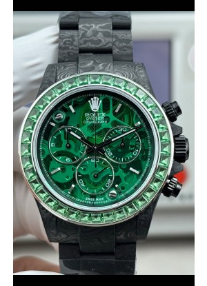 Reloj Rolex Daytona Green "Artisans De Genève - Poetry of Lights" con caja de carbono, réplica exacta