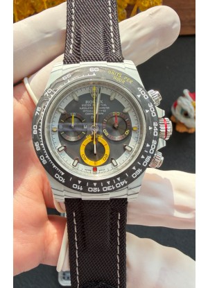 Reloj Rolex Daytona DiW Quantum Racer gris CarboQuartz Superclon