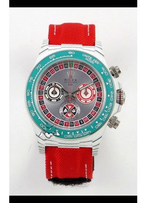 Reloj Rolex Daytona DiW Lucky Player CarboQuartz Superclon