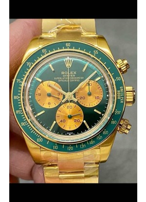 Reloj réplica suizo Rolex Daytona 116508 Artisans de Geneve "Honey Green Challenge"