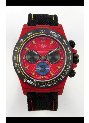 Reloj Rolex Daytona DiW Iron Man Red Carbon Superclon
