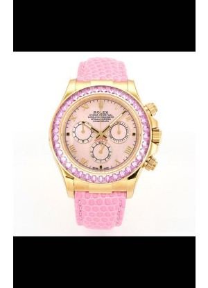 Reloj Rolex Daytona 116568 de oro amarillo, movimiento 4801, zafiros, esfera de perlas, superclon