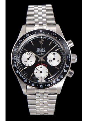 Reloj Rolex Daytona Paul Newman de 37 mm con esfera negra y cuerda manual, réplica de alta calidad