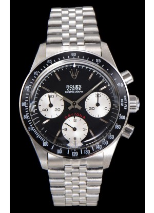 Reloj Rolex Daytona Paul Newman de 37 mm con esfera negra y cuerda manual, réplica de alta calidad